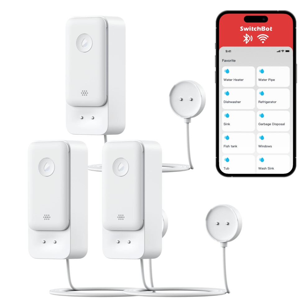 Wifi Water Sensor No Hub Required, Smart Water Leak Detector 100Db Adjustable Alerts & App Alerts, Ip67 Waterproof, Wireless Detector For Home With 1M 810150542967