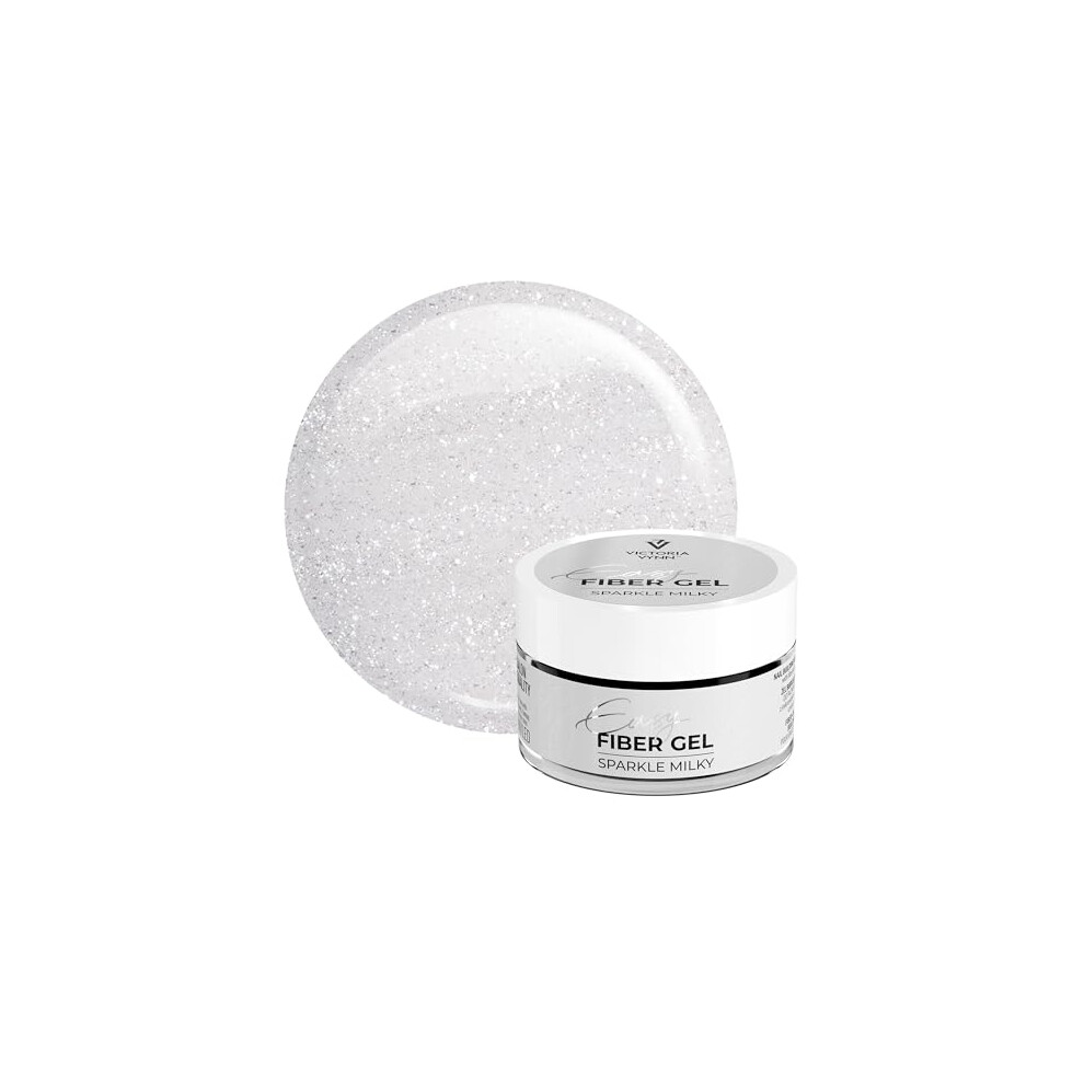 Victoria Vynn Sparkling Uv/Led Builder Gel Easy Fiber Gel For Nail Manicure Glitter (Sparkle Milky, 50Ml)