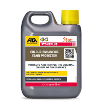 FILA Surface Care Solutions, STONEPLUS, Colour Enhancer Stone Sealer Outdoor, Impregnator Sealer, Slate Tile Sealer Ideal for Natural Stone: