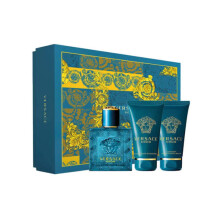 Eros Eau de Toilette, Shower Gel & After Shave Balm Gift Set For Him