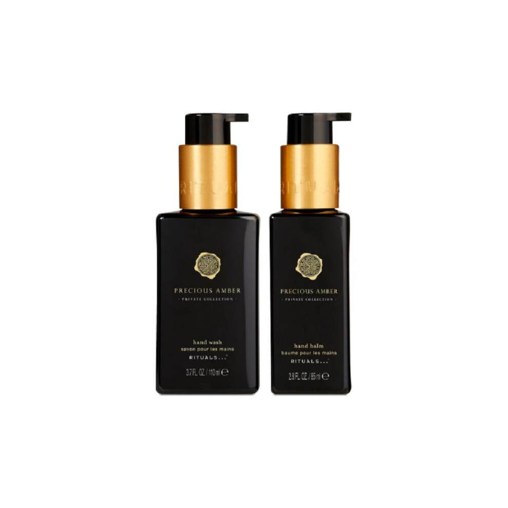 Luxury Precious Amber set hand wash 110ml & hand balm 85ml Box Set