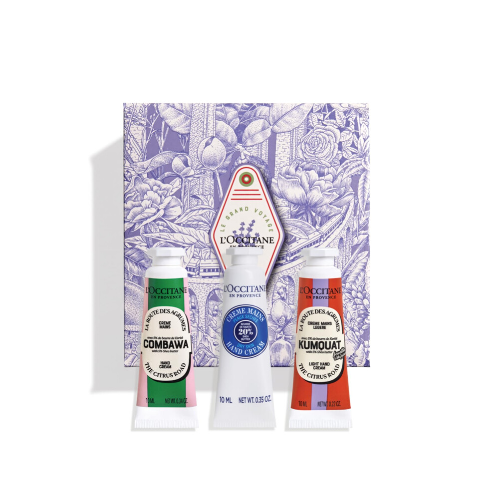 Mini Essentials Hand Cream Trio |Limited Edition | Enriched with Shea Butter | Vegan & 96% Readily Biodegradable | Premium & Clean Beauty Handcare