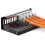 8 Port Patch Panel Set Patch Field Distribution Panel 1HE + 4x RJ45 Keystone Jack Modules STP CAT6a Compatible with CAT5 CAT6 CAT7 Installation Cable 5