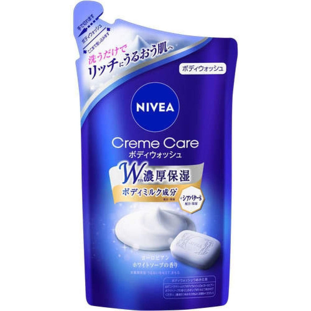 Nivea Cream Care Body Wash European White Soap Fragrance Refill 360 Ml