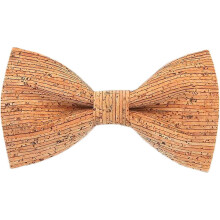 Men's Cork Bow Tie, Wooden Prof Lmell Ile Flies with Lmell Hook Closure, Gift
