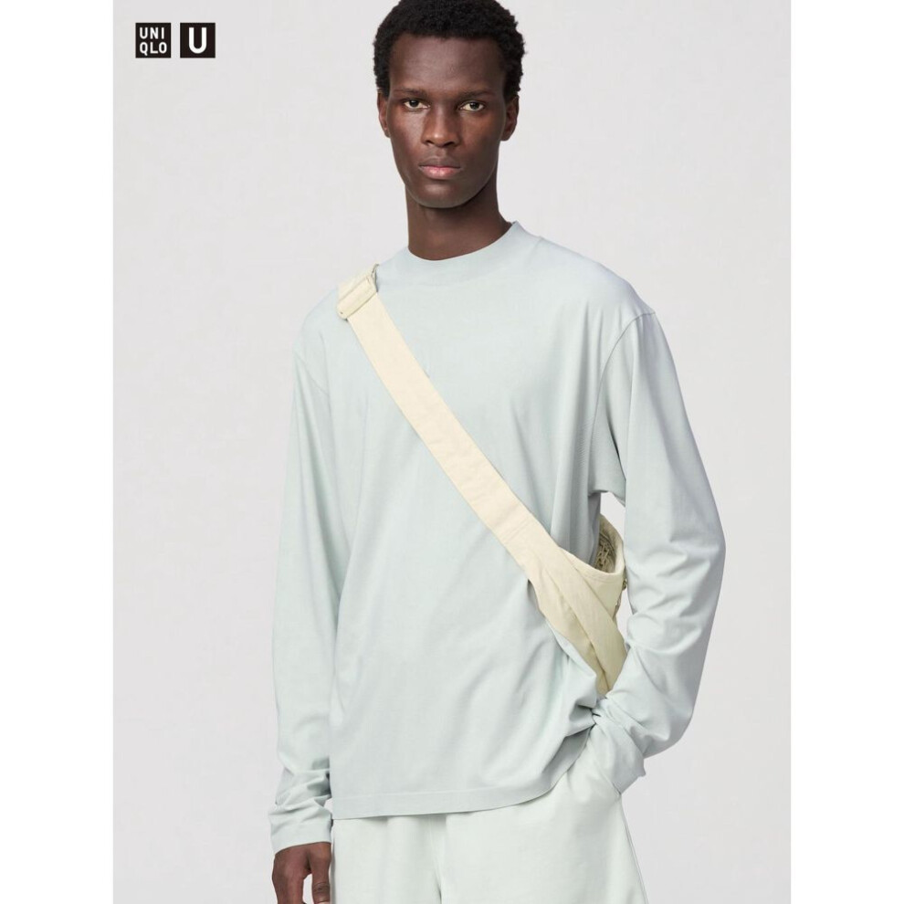 (50 LIGHT GREEN/XXL) Uniqlo Japan Dry Exuv Cut T Shirt Long Sleeve