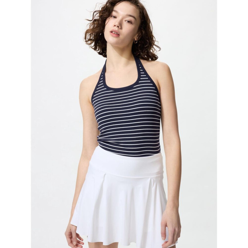 (69 NAVY/S) Uniqlo Japan Open Back Halter Bra Top