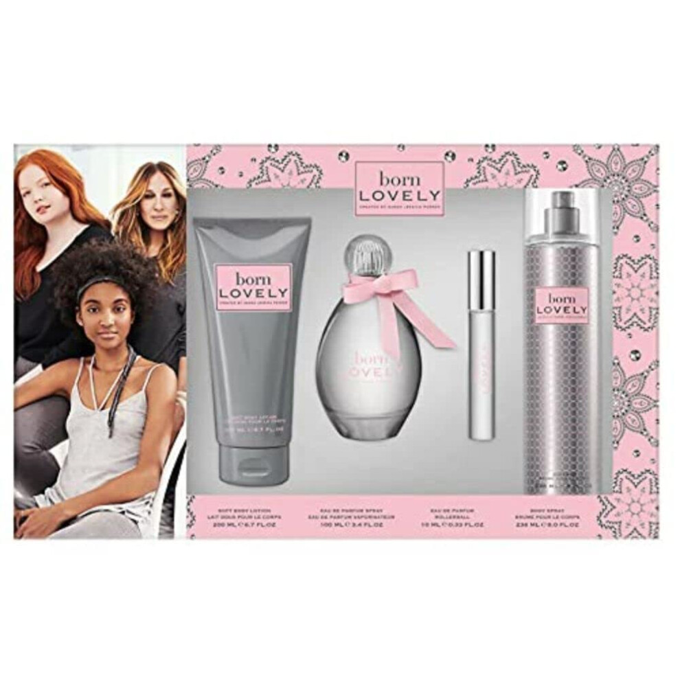 Sarah Jessica Parker Born Lovely Edp 100Ml & 10Ml, Body Lotion 200Ml & Body Mist 236Ml