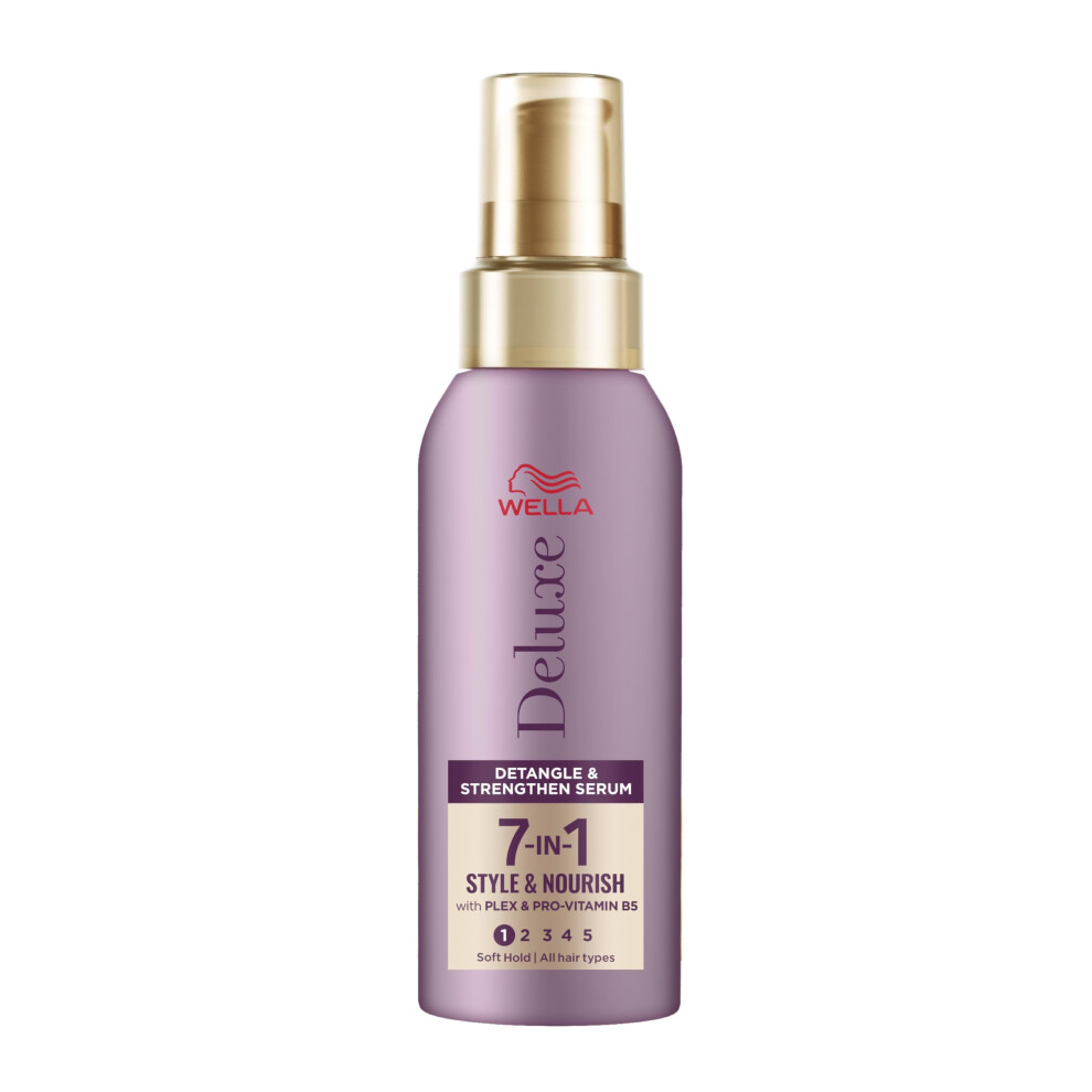 Deluxe Detangle & Strengthen Serum | Anti-frizz | Hydrating | With Tapioca Starch |For All Hair Types | Plex & Pro-vitamin B5 | Flexible Hold | 7-in-1