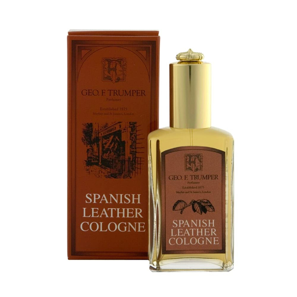 Geo F. Trumper Geo F Trumper Spanish Leather Spray Eau De Cologne For Men (100Ml/3.53Floz) Heady Sensual Musk, Warm, Woody Spicy Patchouli, Sandalwood & Vanilla