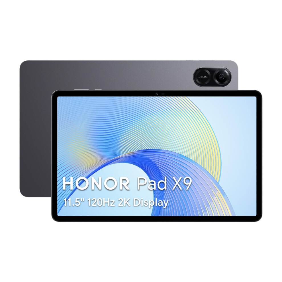 Honor Pad X9, 11.5-Inch Wi-Fi Tablet, 4Gb+128Gb, 120Hz 2K Fullview Display, 6 Speakers, Android 13, Space Grey (Renewed)