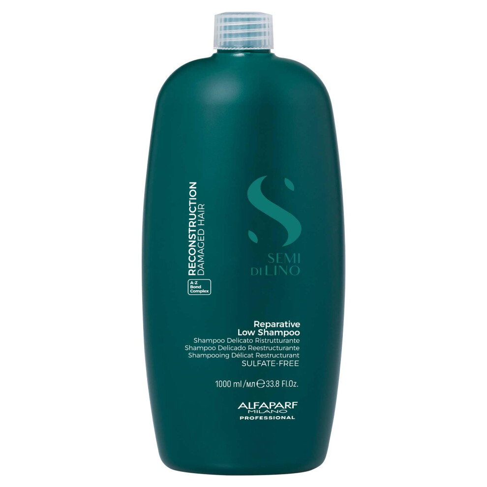 Alfaparf Milano Semi Di Lino Reconstruction Reparative Low Shampoo 1000Ml - Shampoo Delicato Ristrutturante
