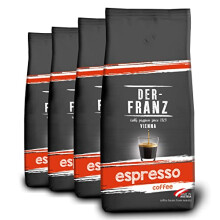 Espresso Coffee, whole bean, 4 x 1000 g