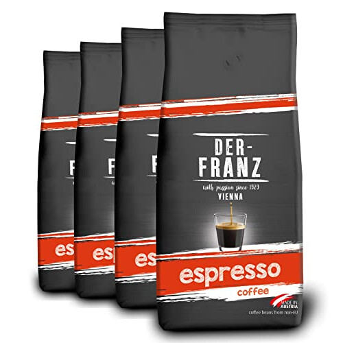 Espresso Coffee, whole bean, 4 x 1000 g