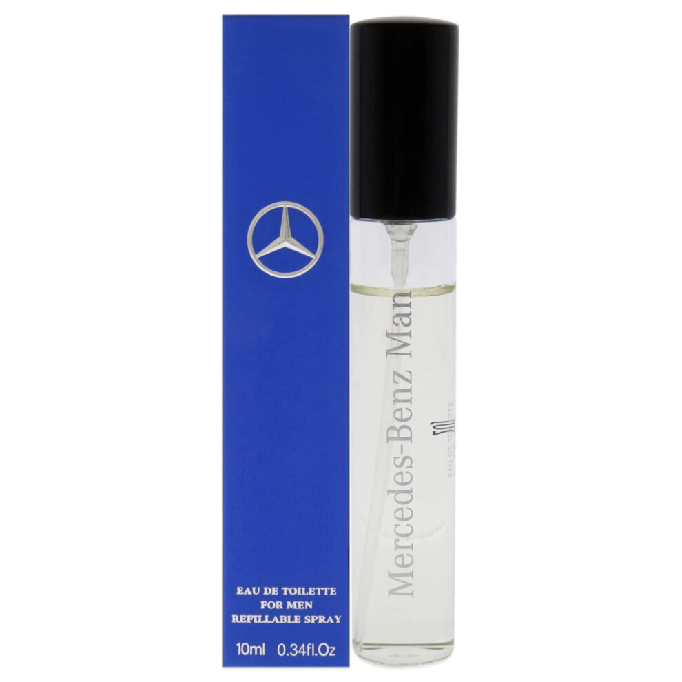 Mercedes-Benz Man - Eau De Toilette For Men - Aromatic, Woody Fruity Mens Fragrance With Cedar And Oakmoss Notes - Long Lasting Mens Cologne - 10 Ml