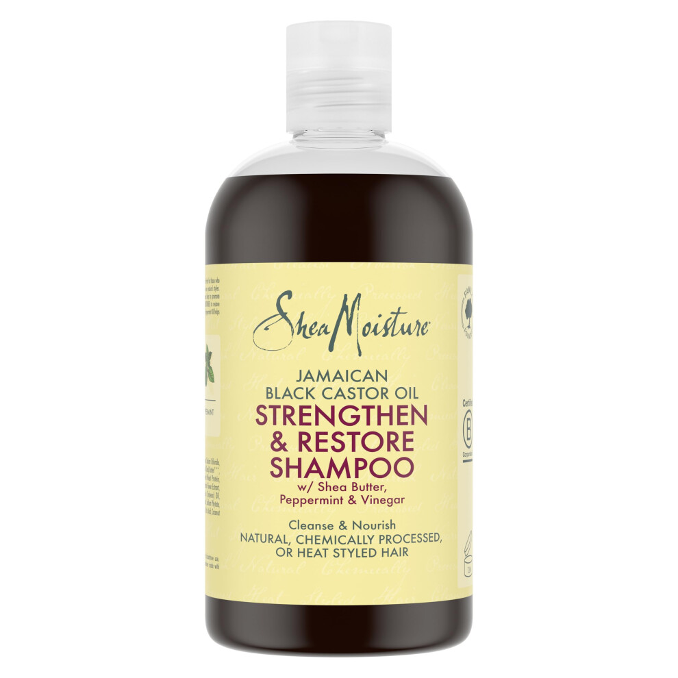 SheaMoisture Jamaican Black Castor Oil Strengthen & Restore Shampoo sulphate free for natural, chemically processed or heat styled hair 384 ml