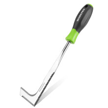 30cm Weed Removal Tool with Plastic Handle, Serrated Edge Weed Puller, Weed Remover Tool with Stainless Steel, Garden Tools for Gardening Moss and