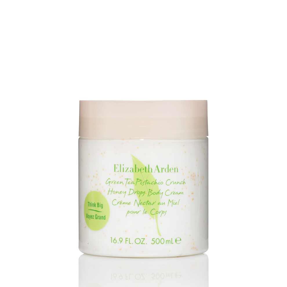 Green Tea Pistachio Crunch Honey Drops Body Cream, 500ml, Citrus, Gourmand & Musk Fragrance, Hydrating Perfumed Body Cream for Women