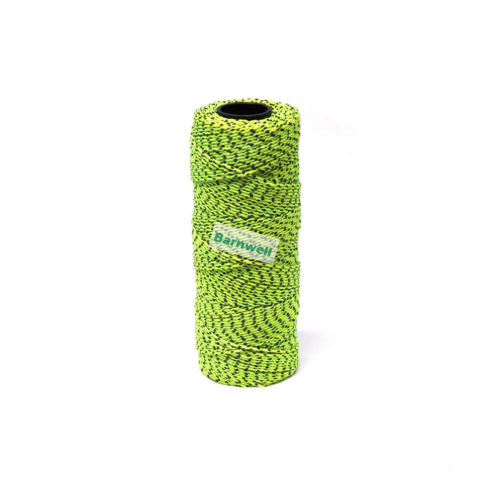 Braided Nylon Yellow/Black 500Ft 150M Masons Builders Building Brick Block Line 5060664964471