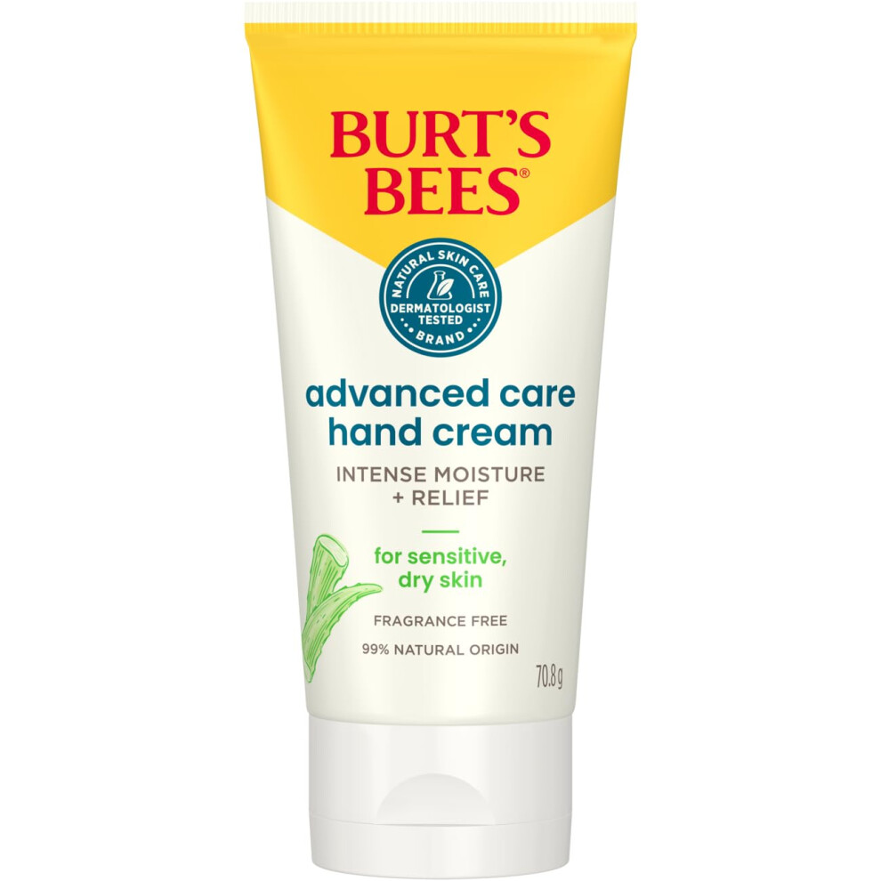 Burt's Bees Advanced Care Hand Cream for sensitive, dry skin, with Aloe Vera & Shea Butter 70ml