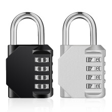 Combination Padlocks Outdoor, Heavy Duty Weatherproof Combination Locks Outdoor for Fence Gate, Sheds, 4 Digit Gym Padlocks, School Locker Padlocks 2
