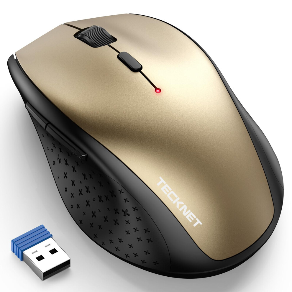 Wireless Mouse for Laptop, 4800 DPI Optical Computer Mice with 6 Adjustable Levels, 30 Months Long Battery Life 2.4G Cordless USB Silent Mouse for