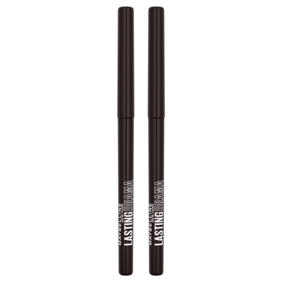 New York Lasting Drama Automatic Eye Pencil Waterproof Pigmented Tract 36H Colour Black Out Drama - 2 Cosmetics