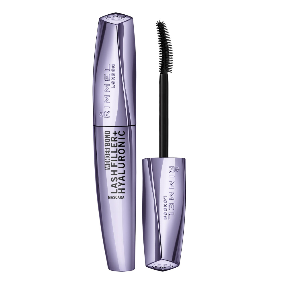 Rimmel Wonder'Bond Lash Filler+Hyaluronic Mascara 26ml (Various Shades) - Black - Image 5