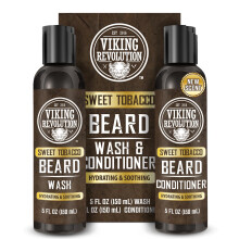 Viking Revolution Baardwas en Baardconditioner met Arganolie en Jojobaolie - Baardverzorging