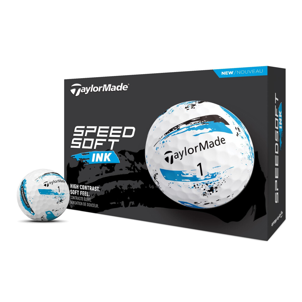 Golf SpeedSoft Ink Golf Balls Blue One Dozen