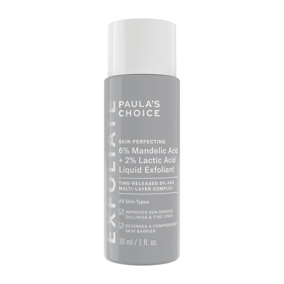 Paula's Choice Skin Perfecting 6% Mandelic Acid + 2% Lactic Acid Aha - Aha Exfoliant - Visibly Reduces Fine Lines And Wrinkles - With Yarrow Extract - All Skin Types