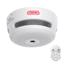 Standalone Mini Smoke Alarm for Home, 10-Year Battery Fire Alarm with Magnetic Mount, LED Indicator & Silence Button, Conforms to EN 14604 Standard,