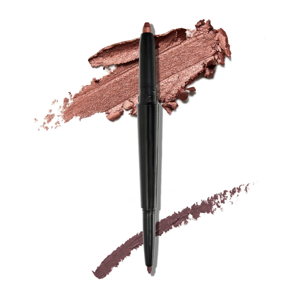 LAURA GELLER NEW YORK Swipe-n-Line Dual-Ended Eyeshadow and Eyeliner (Smokey Purple/Rich Plum) Silky Cream Eyeshadow & Smooth Glide Eyeliner for