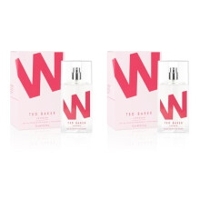 W EDT Duo Pack, Gentle and Sophisticated Fragrance, Fig Leaf, White Peony and African Violet Top Notes with Pink Orchid, Cassis and Raspberry Middle