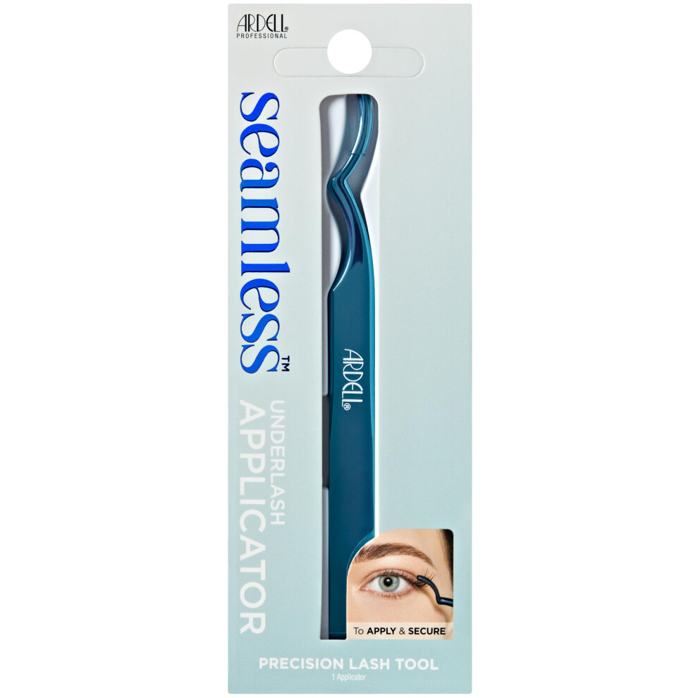 Seamless Underlash Applicator Tool, Precision Angled Tweezers for False Eyelashes, Lash Extensions, & Clusters, Professional Eyelash Tweezers for