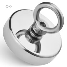Fishing Magnet, 700 LBS/318 Kg Pulling Force Super Strong Neodymium Fishing Magnet, Rare Earth Magnet with Handle Diameter 2.36 in/60 mm for