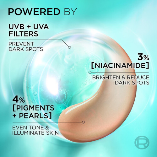 L’Oréal Paris Bright Reveal UV Fluid Tinted Glow - Bronze 50ml 2