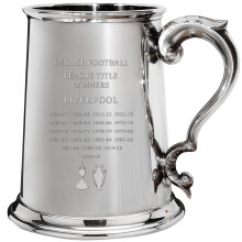 Liverpool 1st Division & Premiership Titles, 1pt Pewter Tankard, Football