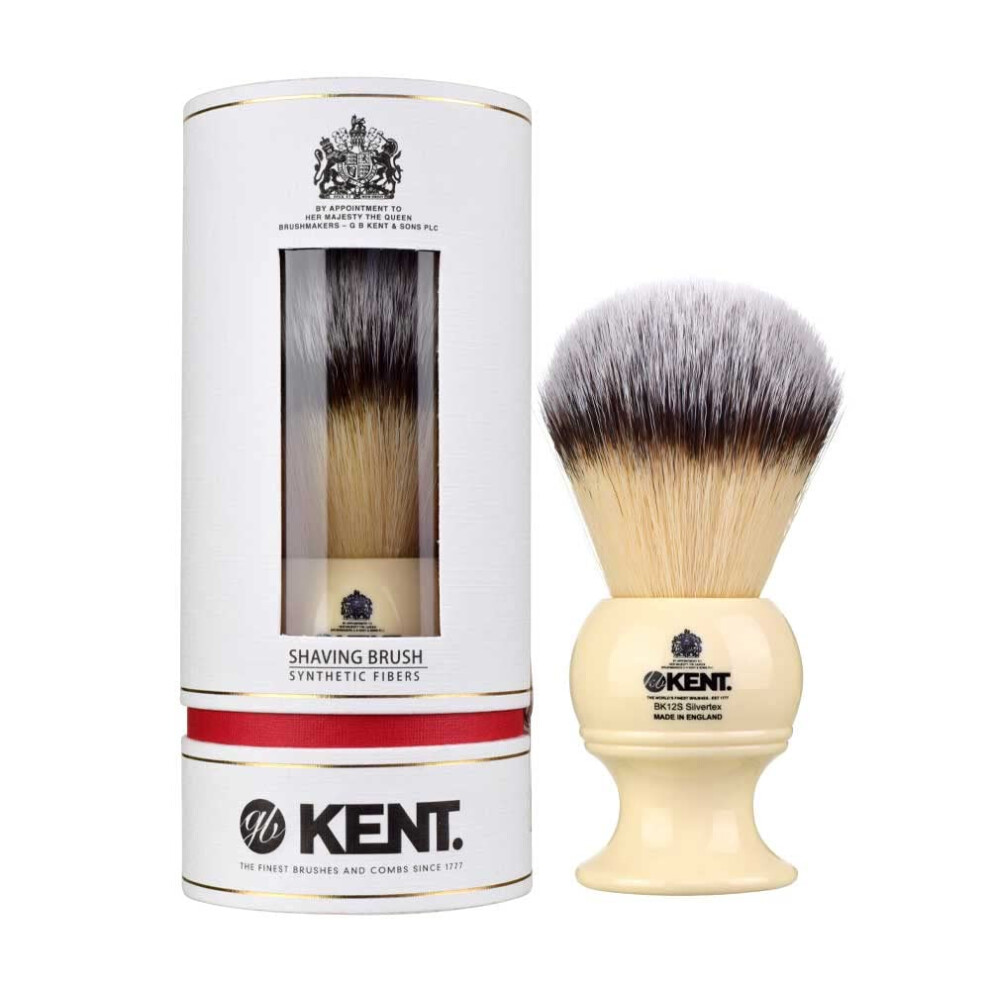 Extra Large Synthetic Ivory White Shaving Brush