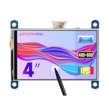 4inch Display for Raspberry Pi 4 Resistive Touchscreen IPS Moitor Panel 800x480 Resolution HDMI LCD Compatible for All Raspberry Pi