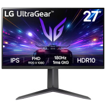 Ultragear Gaming Monitor 27GS65F, 27 Inch, 1080p, 180Hz, 1ms, IPS Display, HDR 10, NVIDIA G-Sync Compatible & AMD FreeSync , Smart Energy Saving,