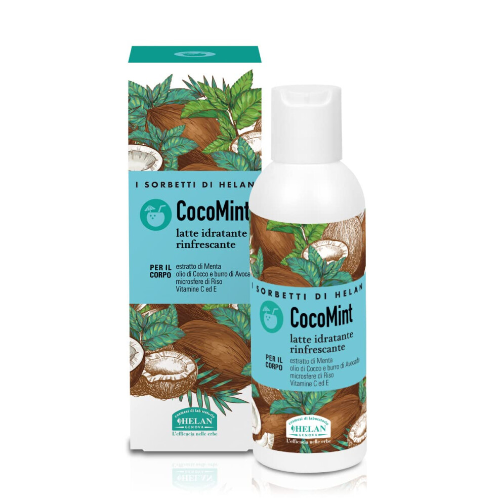 Helan Cream I Sorbetti Cocomint - Moisturising, Scented Body With Vitamin C & E, Coconut Oil & Avocado Butter - Gentle Moisturiser & Body Milk With