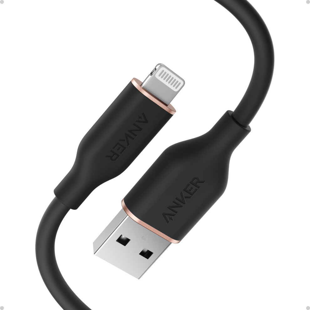Flow Cable, USB A to Lightning Cable, Durable Charging Cord for iPhone 14/13/12/ iPad Air/Mini/Pro Cable, iPod Nano, AirPods, and More (Cord Organizer