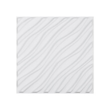 3D Wall Panels, 12-Pack 19.7 x 19.7 in PVC Modern Art Minimalist Wave Tiles, 32 Sq.Ft Coverage Accent Wall Panel, Interior Home Decor for Ceiling,