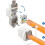 24 Port CAT7 Patch Panel Set Patch Panel Distribution Panel Modular 1 U 19 Inch Rack Mounting + 24x CAT 7 Keystone Module RJ45 LAN Network 10 Gbit/s 7