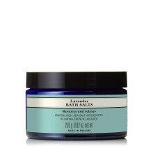 Lavender Bath Salts, Calming & Restorative Salt Crystals with Essential Oils, Vegan & Cruelty-Free, 250g