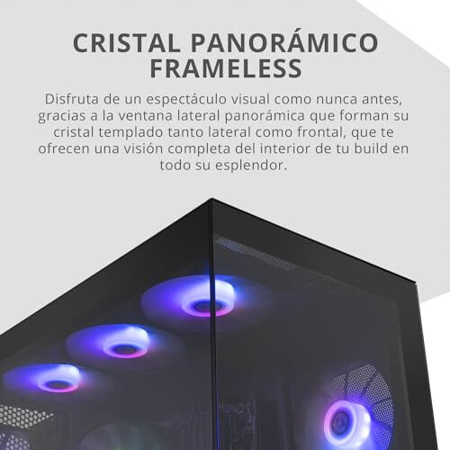 NOX Hummer GLOCK ARGB Semitorre ATX Cristal Temperado USB-C Preta 2