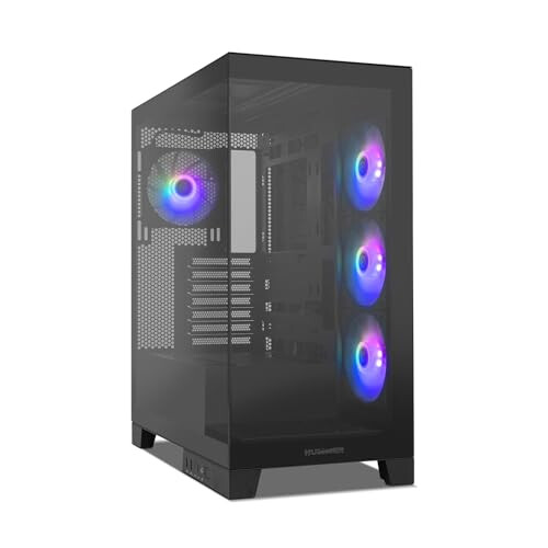 NOX Hummer GLOCK ARGB Semitorre ATX Cristal Temperado USB-C Preta