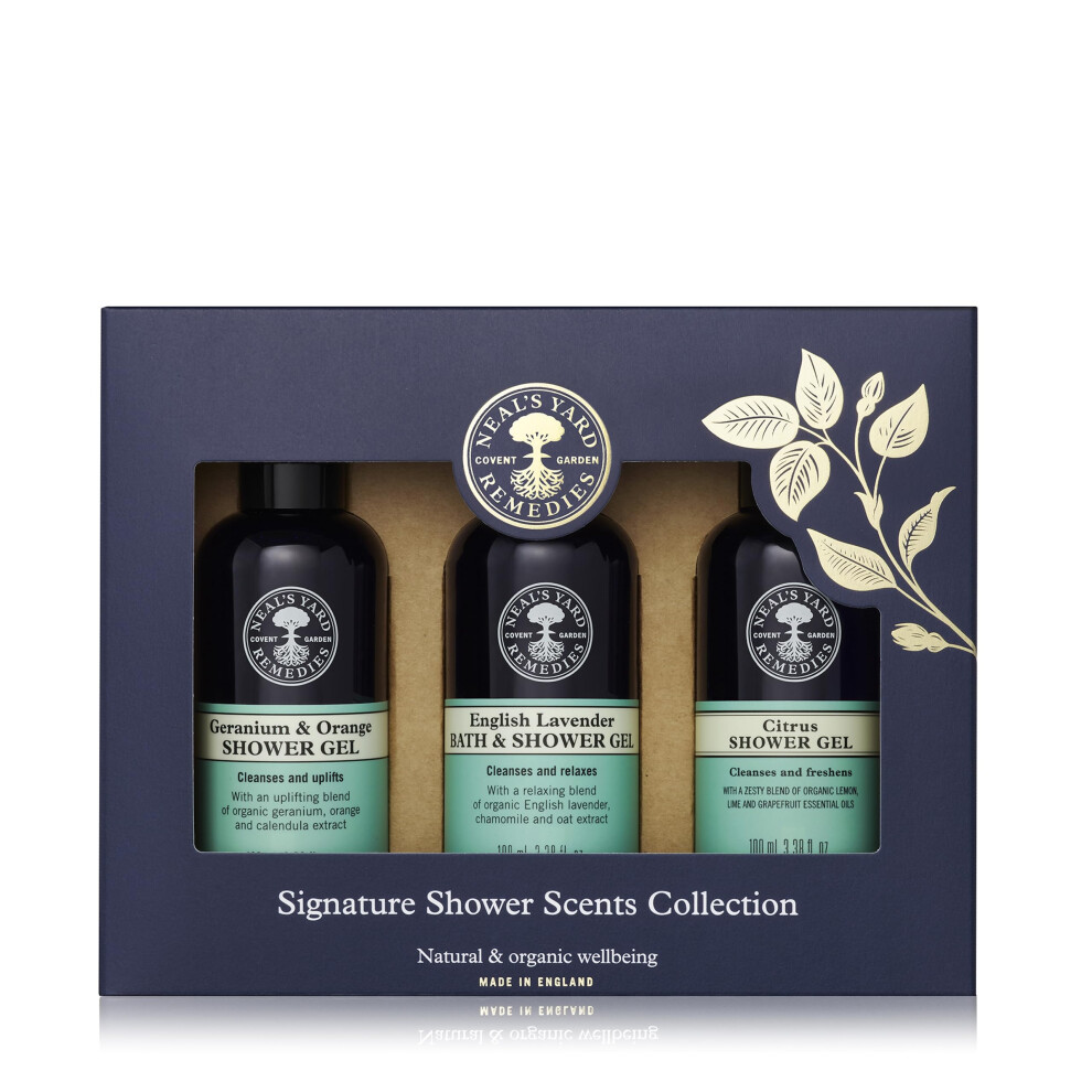 Reviving Shower Scents Collection, Gift Set Of Body Wash With Essential Oils, Vegan & Cruelty-Free, Pack of 3