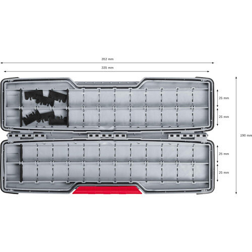 Bosch 1x PRO Tough Box Large for Power Tool Accessories (Width 355 mm,) 2